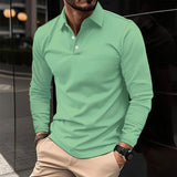 Ethan™ | Tricou polo cu mânecă lungă