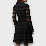 Parisa – Rochie Midi cu Volane Transparente