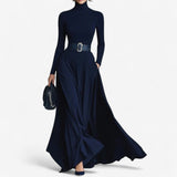 Yvelise | Rochie Maxi cu Guler Înalt