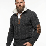 Will™ - Pulover elegant și confortabil pentru bărbați, cu guler din fleece cald