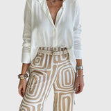 Clara | Pantaloni stilati + Bluză și curea gratuită