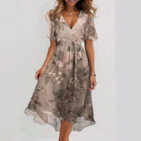 DIMARA Midi Rochie | Mâneci Largite | Material Ușor | Stil Boho de Vară