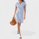 Martina | Rochie elegantă cu dungi