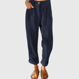 Clara | Pantaloni Moderni din Catifea