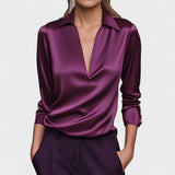 Nádia | Bluza premium cu decolteu în V