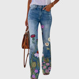 Clara | Pantaloni cu Flori