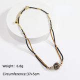 Colier vintage cu lanț, colier handmade simplu
