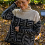 Fleur | Pulover premium cu guler înalt din material de lux