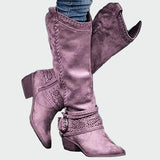 Veselka – cizme cowboy retro din piele pentru un aspect confortabil și modern