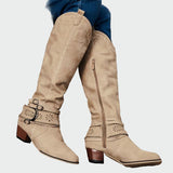Veselka – cizme cowboy retro din piele pentru un aspect confortabil și modern