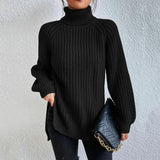 MEGAN | Pulover elegant cu guler înalt – Confort liniștit, ușurință temporară