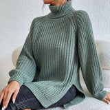 MEGAN | Pulover elegant cu guler înalt – Confort liniștit, ușurință temporară