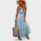 Lola | Fustă maxi cu dantelă boho