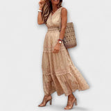 Lola | Fustă maxi cu dantelă boho
