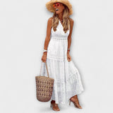 Lola | Fustă maxi cu dantelă boho