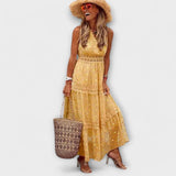 Lola | Fustă maxi cu dantelă boho