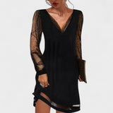 Matilda | Rochie de noapte cu mâneci transparente
