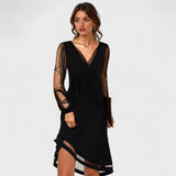 Matilda | Rochie de noapte cu mâneci transparente