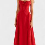 Carolina | Rochie Florală cu Top Strâns