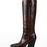 Mirjana – pantofi eleganți cu model de crocodil și toc stilizat