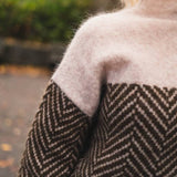 Fleur | Pulover premium cu guler înalt din material de lux