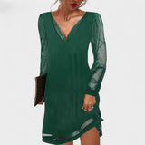 Matilda | Rochie de noapte cu mâneci transparente